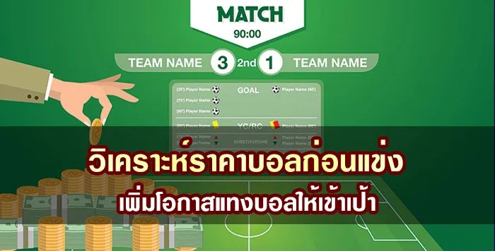 วิเคราะห์ราคาบอลก่อนแข่ง เพิ่มโอกาสแทงบอลให้เข้าเป้า
