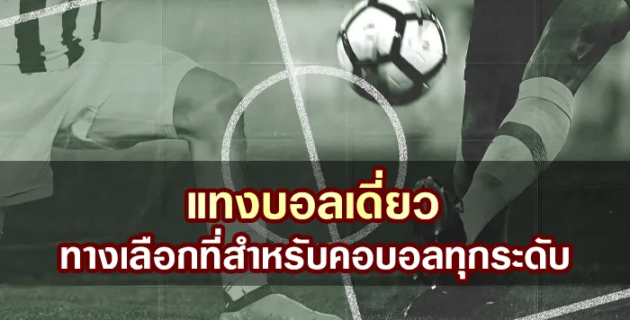 แทงบอลเดี่ยว ทางเลือกที่เหมาะสมสำหรับนักพนันทุกระดับ